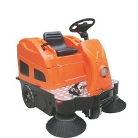 Industrial electric floor sweeper cleaning machine