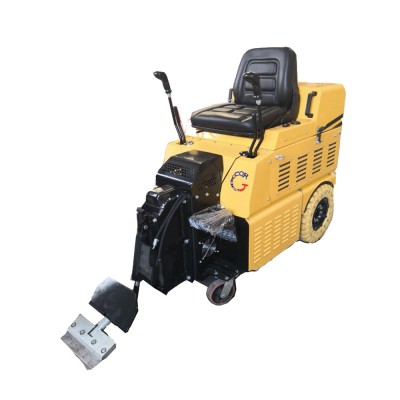 Riding floor scraper machine